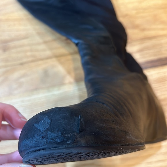 Stuart weitzman black leather wedge boot - Picture 11 of 15